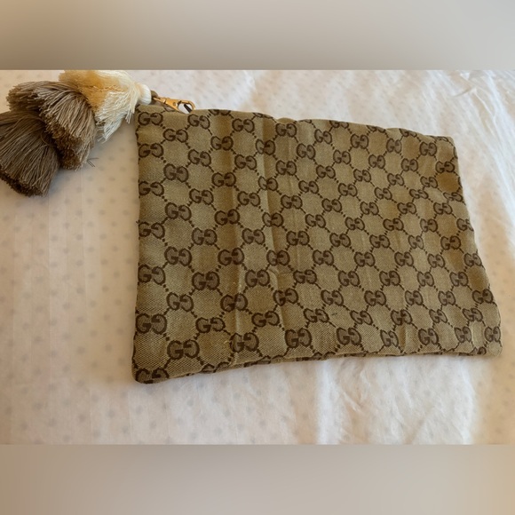 Vintage Gucci beach bag set with matching pouch - Picture 6 of 8